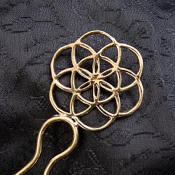 フラワーオブライフのゴールデンかんざし - サブ2