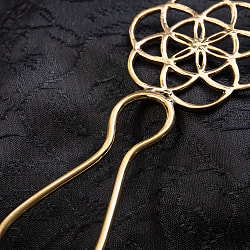 フラワーオブライフのゴールデンかんざし - サブ3