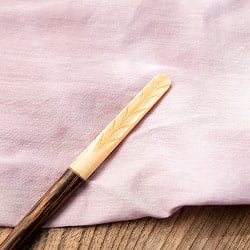 水牛の角と美しい木目のかんざし　落葉 - サブ3