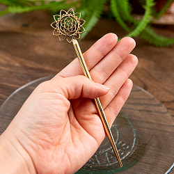 フラワーオブライフとマンダラ　ゴールデンかんざし - サブ5