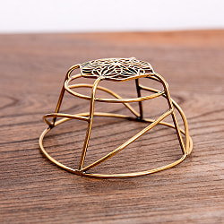 インド伝統模様　ゴールドのお団子ヘアアクセ　かんざし付き - サブ4