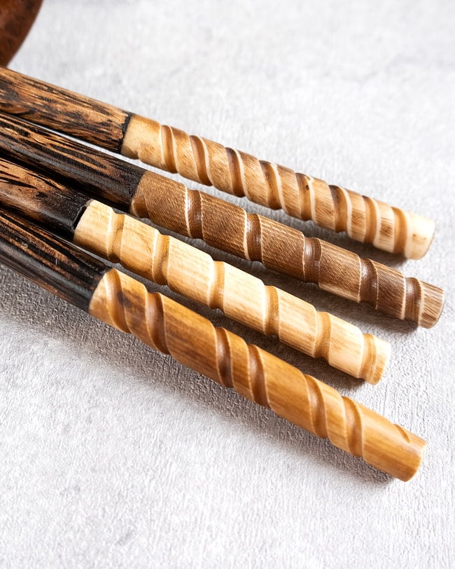 水牛の角と美しい木目のかんざし　 6 - ナチュラルなカラーが素敵です。