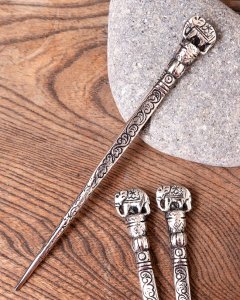 アジアン金属のかんざし エレファント