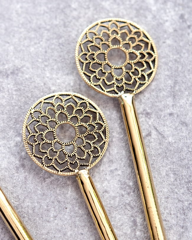 ゴールデンかんざし　マンダラ 3 - モチーフ部分を拡大してみました。