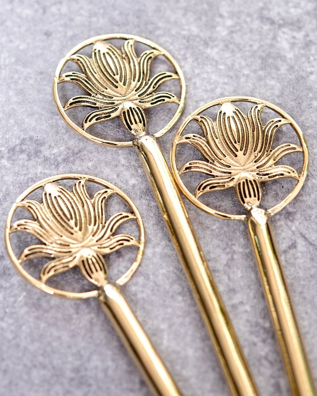 ゴールデンかんざし　ロータス 3 - モチーフ部分を拡大してみました。