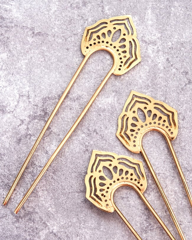 ゴールデンかんざし　伝統模様 2 - 全体写真です。