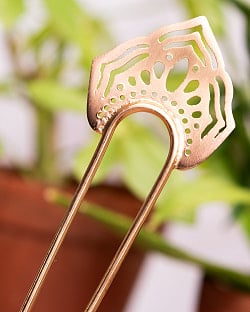 ゴールデンかんざし　伝統模様