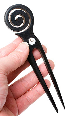 貝とココナッツのぐるぐるかんざし - サブ4