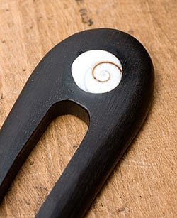 貝とココナッツのシンプルかんざし - サブ2