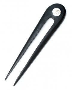 貝とココナッツのシンプルかんざし(ID-KNZS-42)