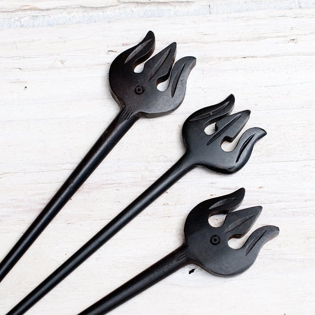 ココナッツのかんざし 6 - 手作りなのでひとつひとつ少しずつ違うのも魅力ですね。