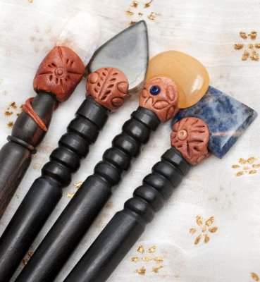 ココナッツとストーンのかんざし - アソート