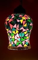 吊り下げモザイクランプ - 壺形 (直径:約13cm)の商品写真