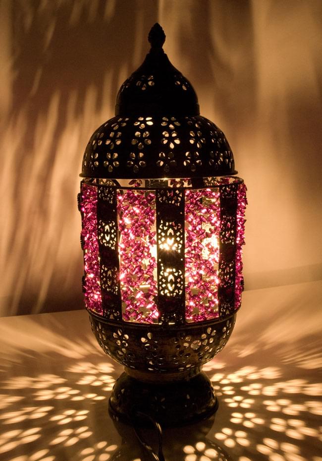 床置きアラビアンランプ - 提灯型の写真