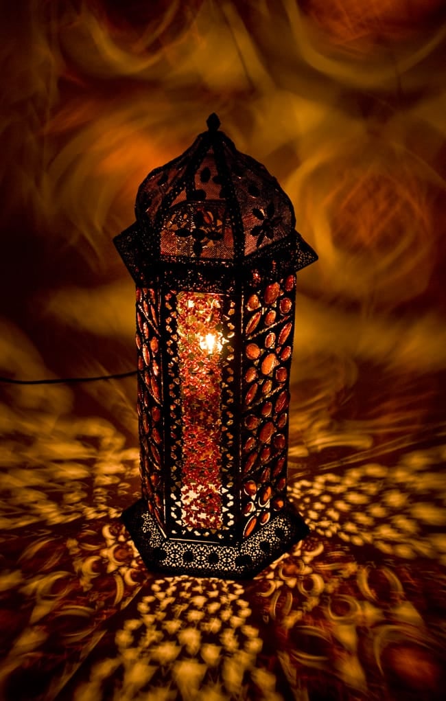 アラビアランプ アジアンインテリア雑貨 床置きアラビアンランプ - 柱型 の通販[送料無料] - TIRAKITA.COM