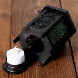 【16cm】スタンド型LEDキャンドルランタン【ロウソク風LEDキャンドル付き】 - サブ5