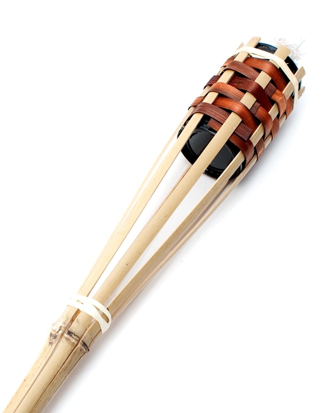 ［118cm］バンブートーチ キャンプなどのアウトドアへ！竹製のたいまつ 3 - 下からの写真です