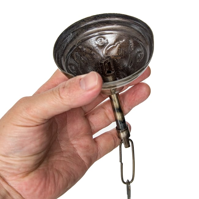 吊り下げモザイクランプ 直径15.5cm 7 - 取付金具の部分です。