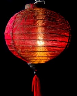 ベトナム伝統のホイアン・ランタン(提灯) - 丸型 小 コイルタイプ - サブ3