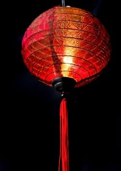 ベトナム伝統のホイアン・ランタン(提灯) - 丸型 小 コイルタイプ - サブ4
