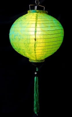 ベトナム伝統のホイアン・ランタン(提灯) - 丸型 大 コイルタイプ - サブ2