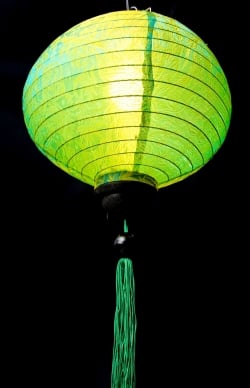 ベトナム伝統のホイアン・ランタン(提灯) - 丸型 大 コイルタイプ - サブ4