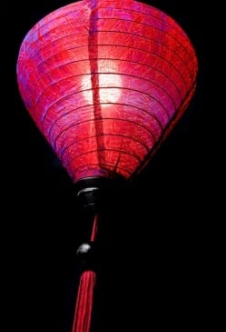 ベトナム伝統のホイアン・ランタン(提灯)　-お椀型　大 - サブ4