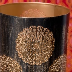 幾何学模様の透かし彫りが美しいマンダラランプ[縦長  高さ:39cm] - サブ5