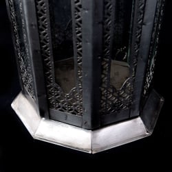 【40cm】モロッコスタイル　スタンド型LEDキャンドルランタン【ロウソク風LEDキャンドル付き】 - サブ4