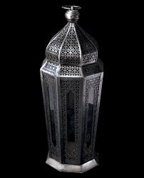 【40cm】モロッコスタイル　スタンド型LEDキャンドルランタン【ロウソク風LEDキャンドル付き】の商品写真