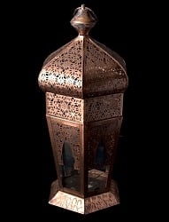 [インド品質]【42cm】モロッコスタイル　スタンド型LEDキャンドルランタン【ロウソク風LEDキャンドル付き】の商品写真