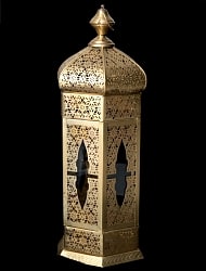 【52cm】モロッコスタイル　スタンド型LEDキャンドルランタン【ロウソク風LEDキャンドル付き】の商品写真