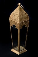 【31cm】モロッコスタイル　スタンド型LEDキャンドルランタン【ロウソク風LEDキャンドル付き】の商品写真