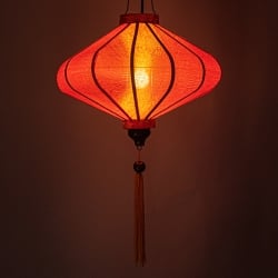 ベトナム伝統のホイアン・ランタン(提灯) - 薄ひし形（中） - サブ2