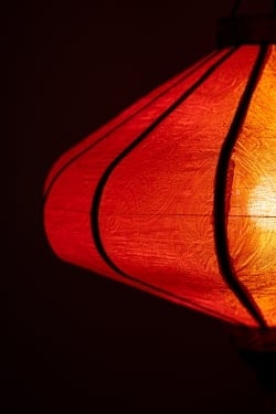 ベトナム伝統のホイアン・ランタン(提灯) - 薄ひし形（中） - サブ4