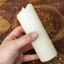 本物のロウで作られた　ゆらめく灯火 ロウソク風LEDキャンドルライト レインボー〔5cm×15cm〕 - サブ3