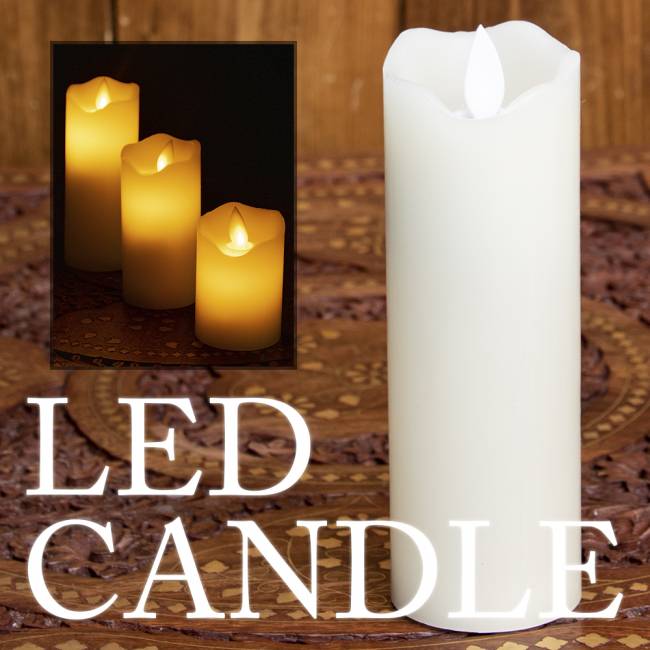本物のロウで作られた　ゆらめく灯火 ロウソク風LEDキャンドルライト〔5cm×12.5cm〕の写真1枚目です。安心なLEDのキャンドルですキャンドル,LEDキャンドルライト,ランタン,ティーライトキャンドル,ロウソク,蝋燭