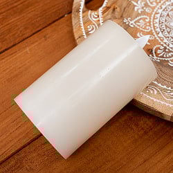 本物のロウで作られた　ゆらめく灯火 ロウソク風LEDキャンドルライト レインボー〔7.5cm×12.5cm〕 - サブ5