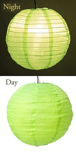 【23色展開】アジアのカラフル提灯・ランタン - 丸型　直径40cm - サブ3