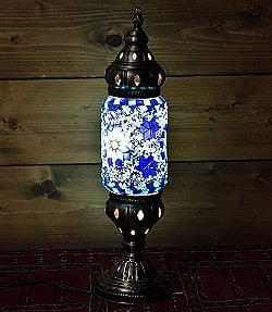 モザイクガラスのアラビアンランプ - 縦長・床置の商品写真