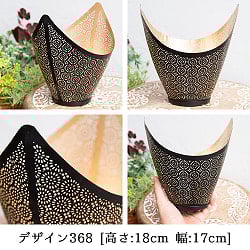 幾何学模様の透かし彫り キャンドルホルダーLサイズ - サブ3