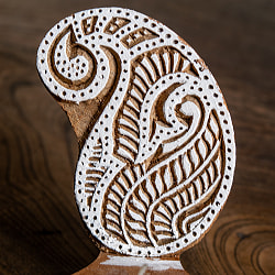 ウッドブロックのキャンドルホルダー - ペイズリー - サブ4