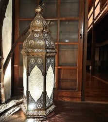 モロカンスタイルのゴールドフロアランタン【高さ:111cm 特大・限定入荷・再入荷なし】