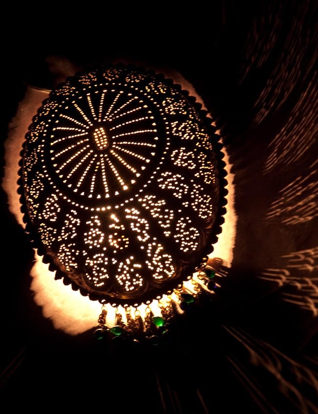 壁掛 - 卵型ハーレムランプ【33cm】の写真