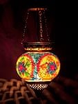 天吊 - カラフルモザイク・ハーレムランプの商品写真