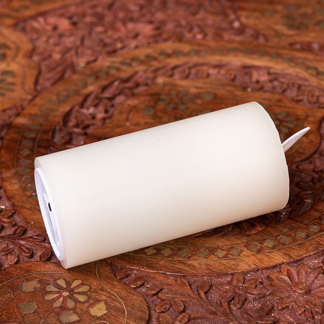 【3個セット】本物のロウで作られた ゆらめく灯火 ロウソク風LEDキャンドルライト レインボー〔5cm×10cm〕 7 - 横からの写真です