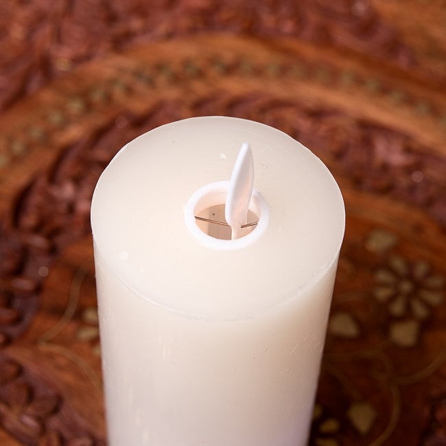 【5個セット】本物のロウで作られた ゆらめく灯火 ロウソク風LEDキャンドルライト レインボー〔5cm×10cm〕 6 - 上部の写真です