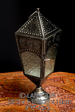 【自由に選べる3個セット】〔Mサイズ系〕モロッコスタイルの透かし彫りLEDキャンドルランタン〔ロウソク風LEDキャンドル付き〕 - サブ5