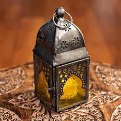 【5個セット】モロッコスタイルの透かし彫りLEDキャンドルランタン【ロウソク風LEDキャンドル付き】 - 【パープル】約13.5×6cm - サブ4