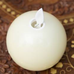 【5個セット】本物のロウで作られた　ゆらめく灯火 ロウソク風LEDキャンドルライト  〔7cm×8.5cm〕 - サブ3